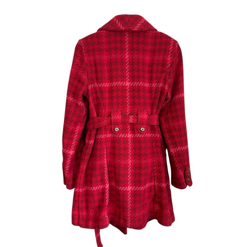 CAbi Red Check Evita Coat Jacket, Style #4295, Size M - Picture 7 of 10
